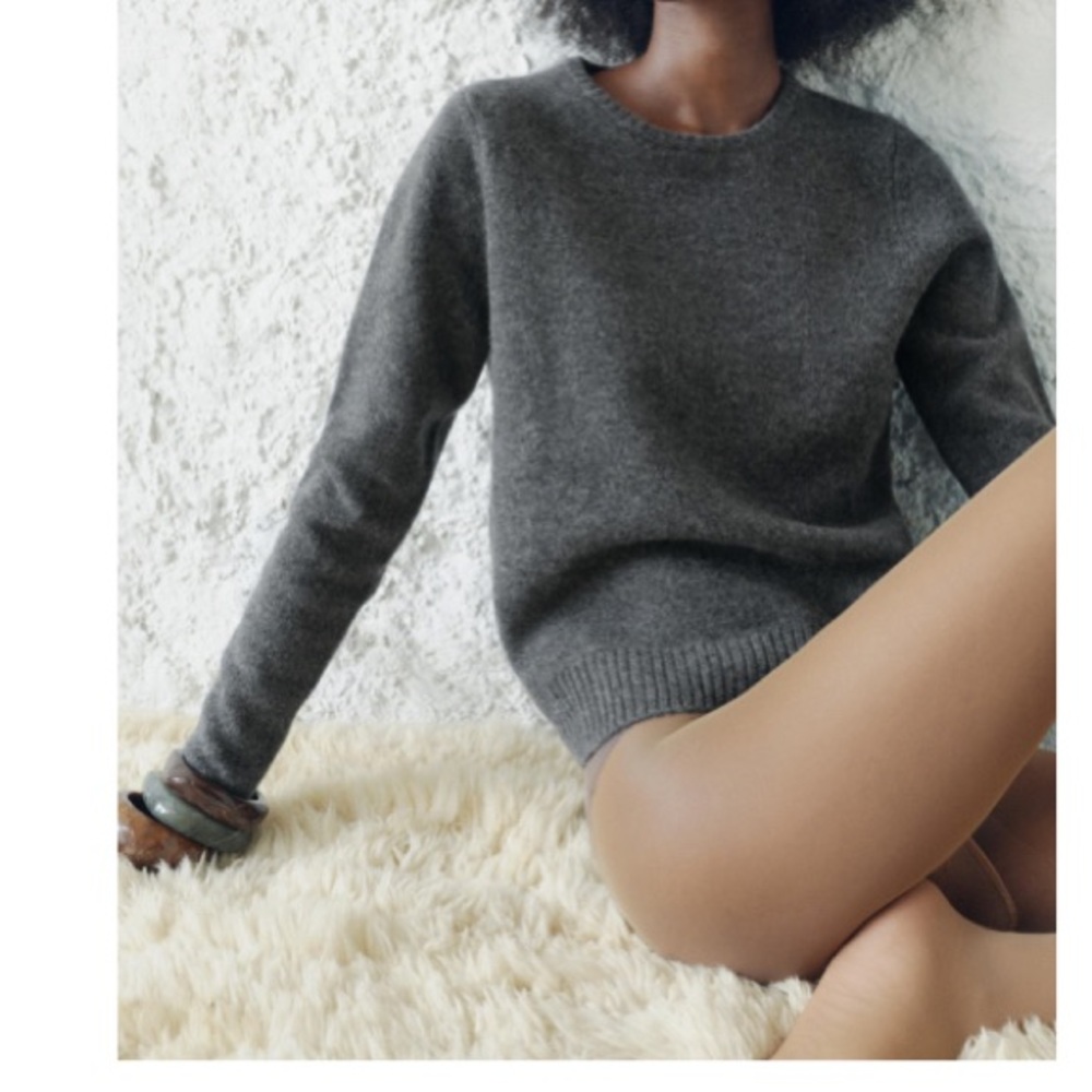 Zara basic 100% wool Gray Sweater *read description